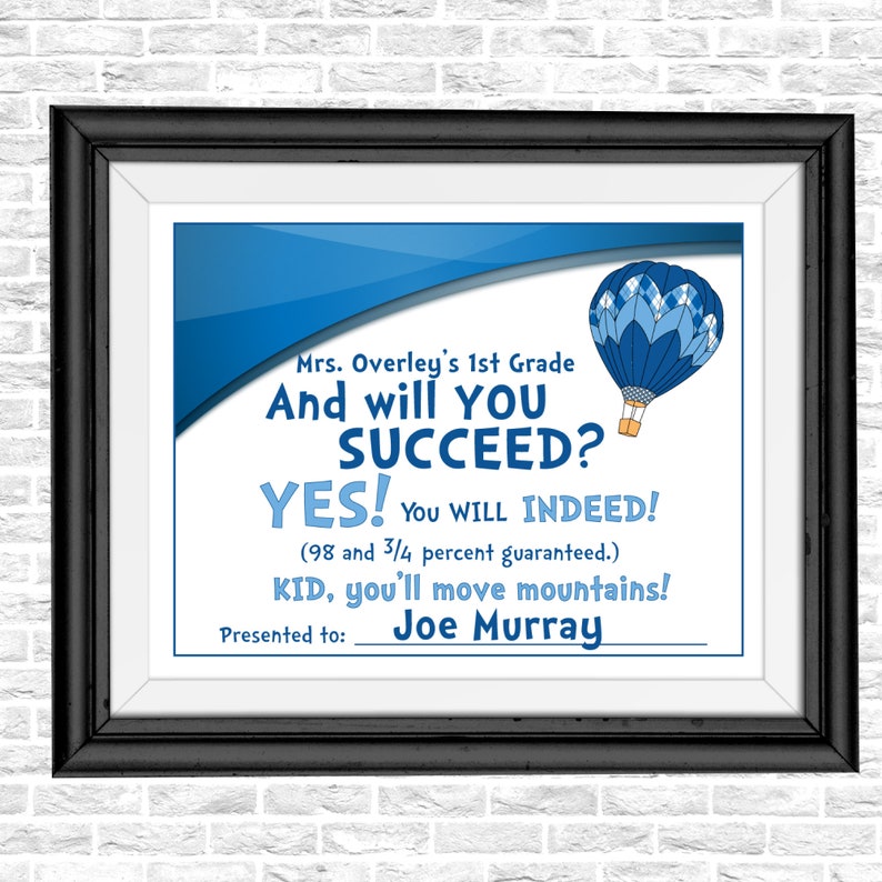 Elementary Classroom Decor, Dr. Seuss Certificate, Dr. Seuss Sign, Dr ...