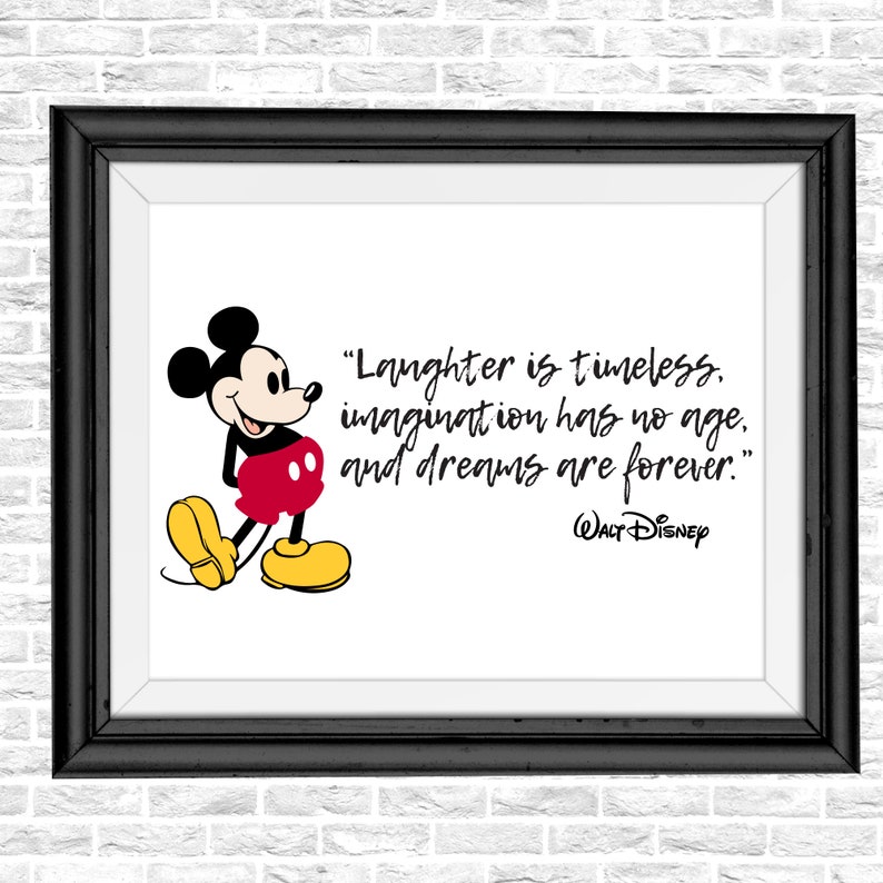 Disney Quotes Disney Posters Laughter is Timeless Etsy