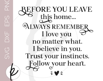 Before You Leave, Before You Leave This Home Sign, Before You Leave Sign, Before You Leave Always Remember