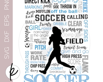 Soccer Signs, Soccer Signs Girls, Inspirational Soccer Quote, Soccer SVG