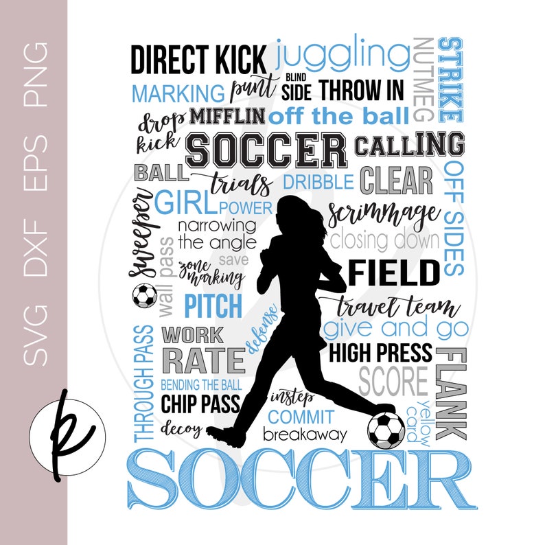 Fußball Zeichen Fußball Zeichen Mädchen Inspirierende | Etsy