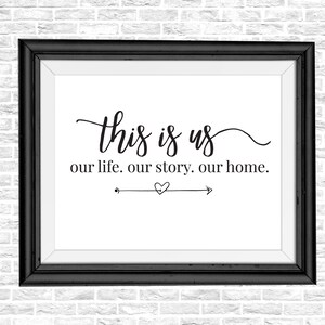 This is Us Farmhouse Sign: Inspirational Family Wall Art (SVG, PDF)