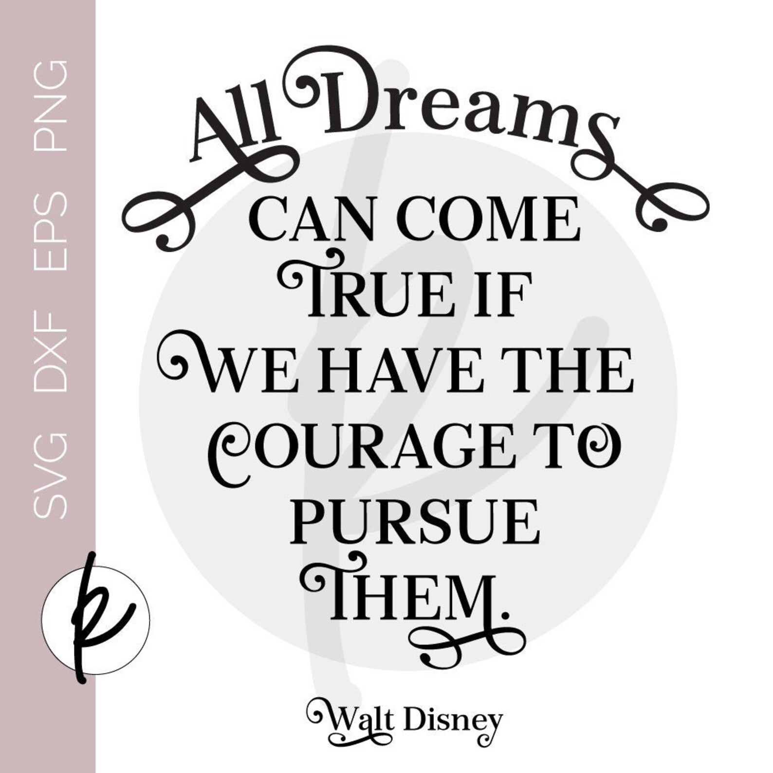 Disney Quotes Wall Art All Dreams Can Come True Quote Walt | Etsy