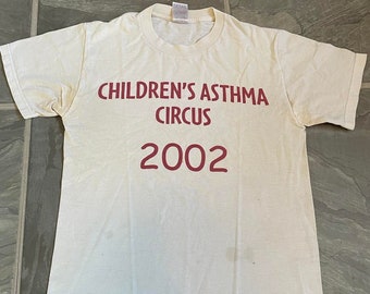 Vintage Retro T Shirt Children's Asthma Circus 2002