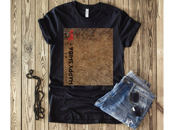 Happy Shiba Fur T Shirt Sesame Shiba Inu Hair Funny Dog Unisex Tee