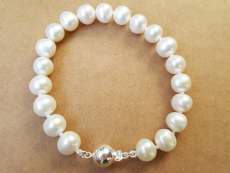 14k gold pearl setfresh water pearl set2 pieces pearl setwedding pearl setmother/'s day giftbride jewelryChristmas set gift