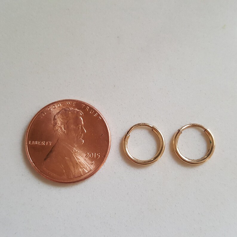 Tiny hoop earrings/gold filled hoop earrings/9mm hoop Etsy