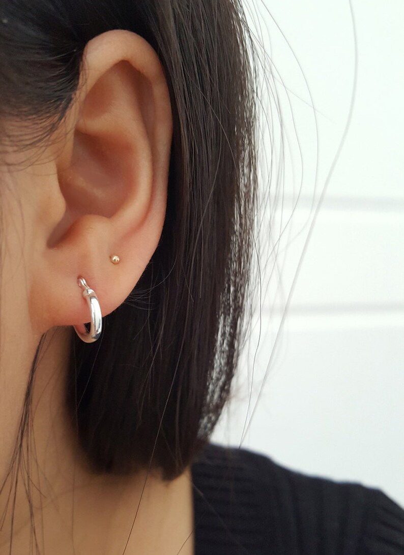 Shining Ball Earrings/stud Earrings/ball Stud Earrings/14k Etsy