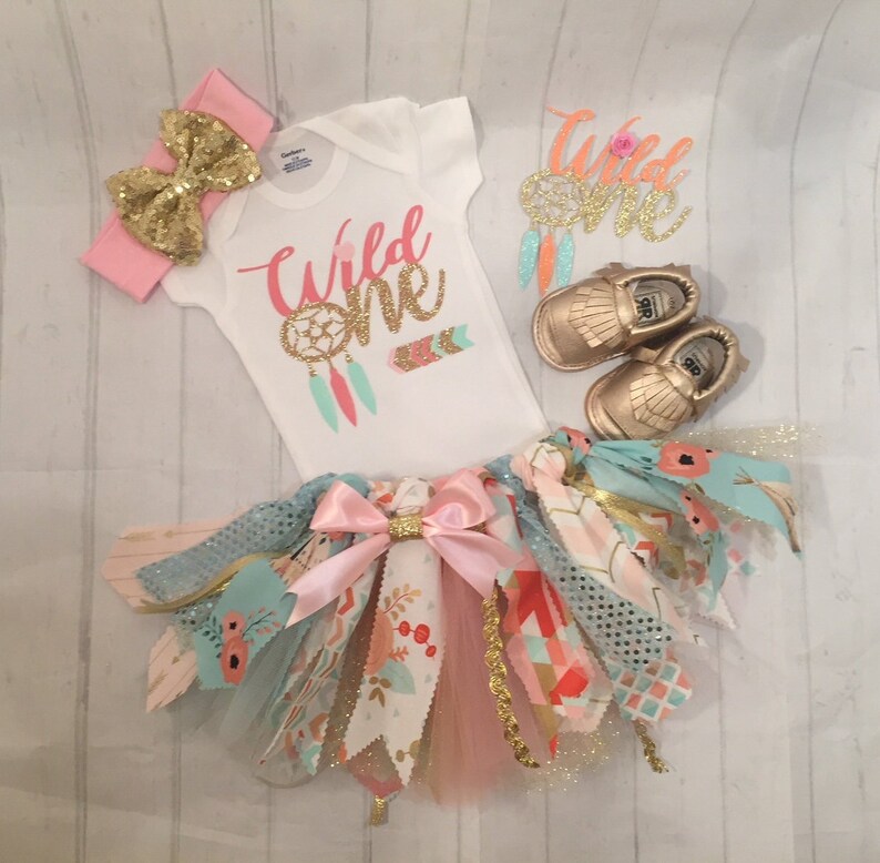 wild one 1st birthday outfit girl