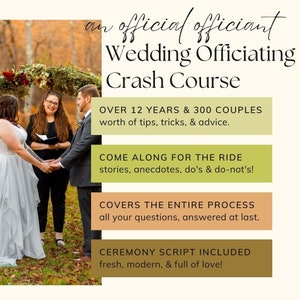 An Official Officiant - An Awesome Crash Course in Professional Wedding Officiating - PDF File