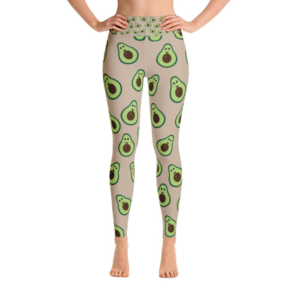Avocado yoga legging Vegan kleding womens veganistisch Etsy