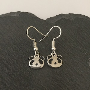 Panda earrings / panda jewellery / panda gift / wildlife jewellery / wildlife gift / animal jewellery / animal lover gift