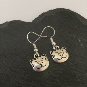 Cat earrings / cat jewellery / cat lover gift / cat owner gift / pet jewellery / animal jewellery / animal lover gift image 2