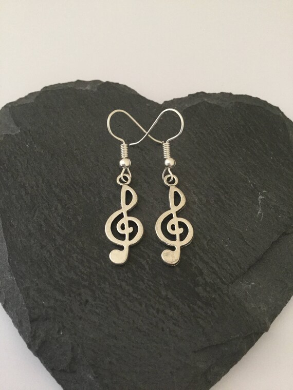 Music note earrings / music note jewellery / music jewellery / Etsy