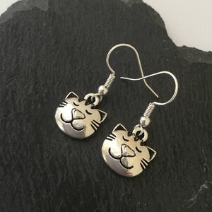 Cat earrings / cat jewellery / cat lover gift / cat owner gift / pet jewellery / animal jewellery / animal lover gift image 3