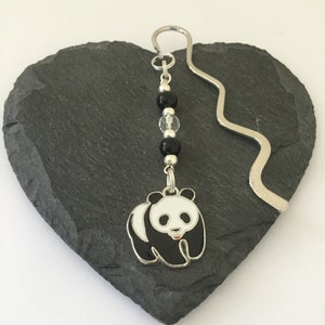 Panda bookmark / animal bookmark / bookmarks / book accessories / reading accessories / animal lover gift / book lover gift