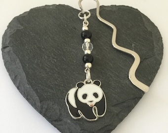 Panda bookmark / animal bookmark / bookmarks / book accessories / reading accessories / animal lover gift / book lover gift