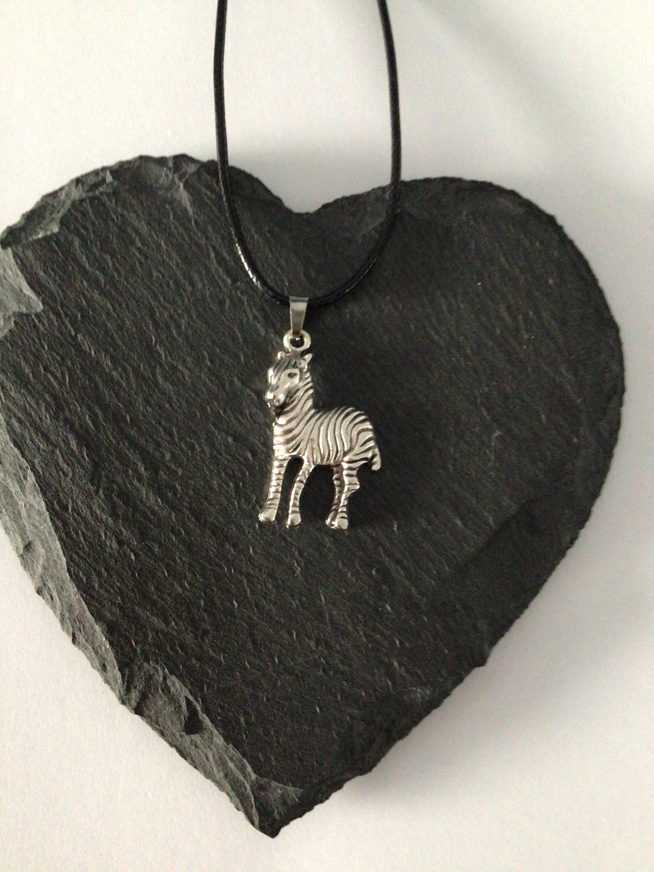 Zebra Necklace: Zinc Alloy Animal Jewelry, Wildlife Gift - Etsy
