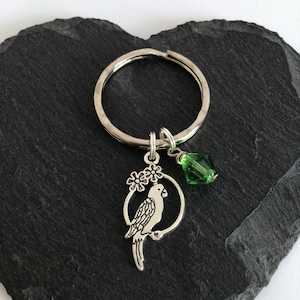 Porte-clés perroquet / porte-clés perroquet / cadeau perroquet / cadeau pour amoureux des oiseaux / porte-clés animal / porte-clé animal / cadeau pour amoureux des animaux