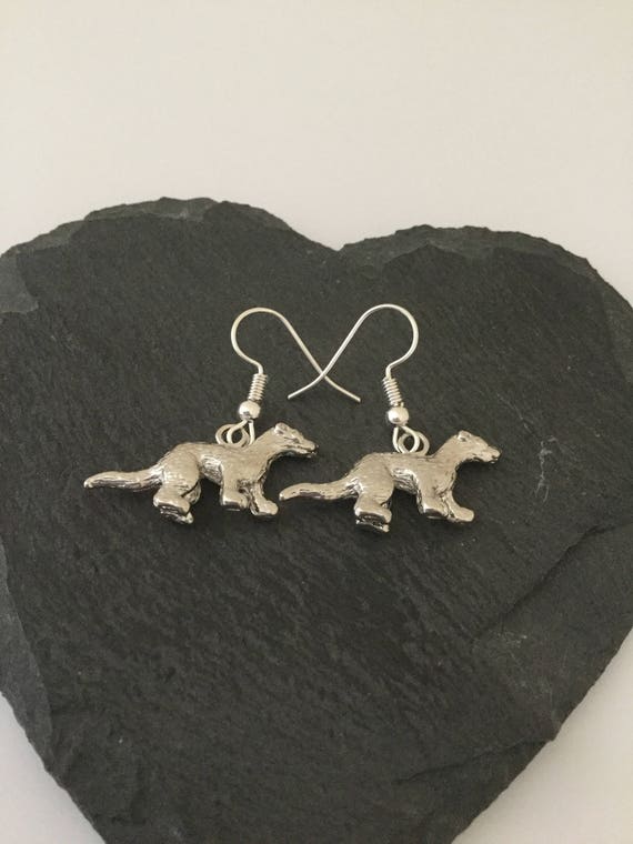 Ferret Earrings Ferret Jewellery Ferret Gift Pet Jewellery Animal Earrings Animal Jewellery Animal Lover Gift Etsy Canada