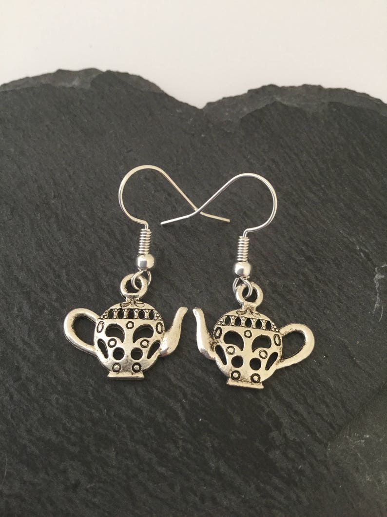 Teapot Earrings / Teapot Jewellery / Tea Lover Gift / Quirky Etsy New
