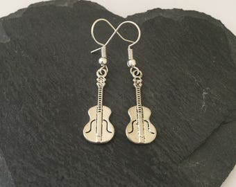 Violin earrings / violin jewellery / violin gift / music earrings / music jewellery / music lover gift