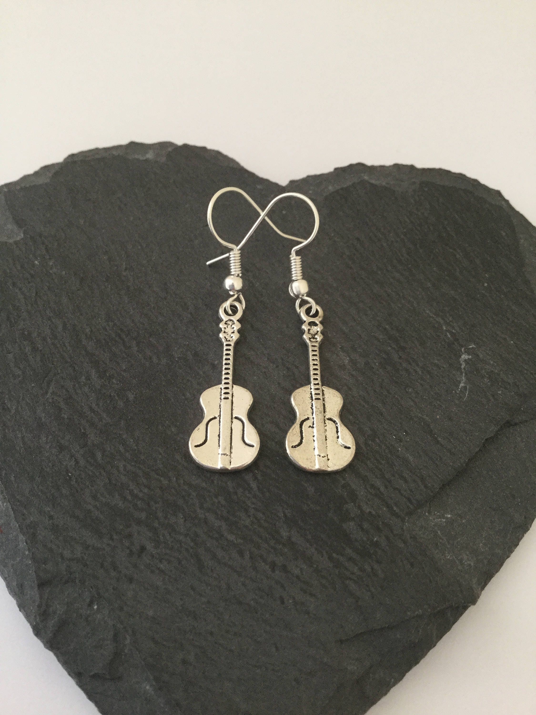 Violin earrings / violin jewellery / violin gift / music Etsy