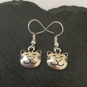 Cat earrings / cat jewellery / cat lover gift / cat owner gift / pet jewellery / animal jewellery / animal lover gift image 4