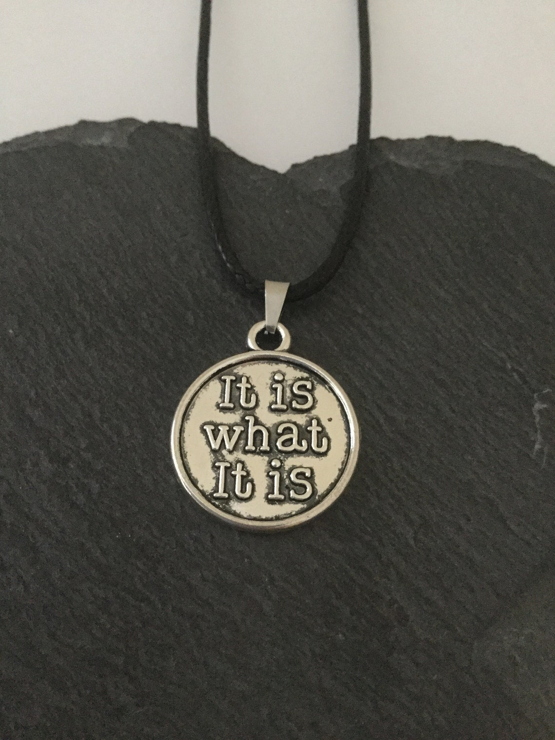 It is What It is Necklace / Quirky Necklace / Quirky Jewellery Etsy