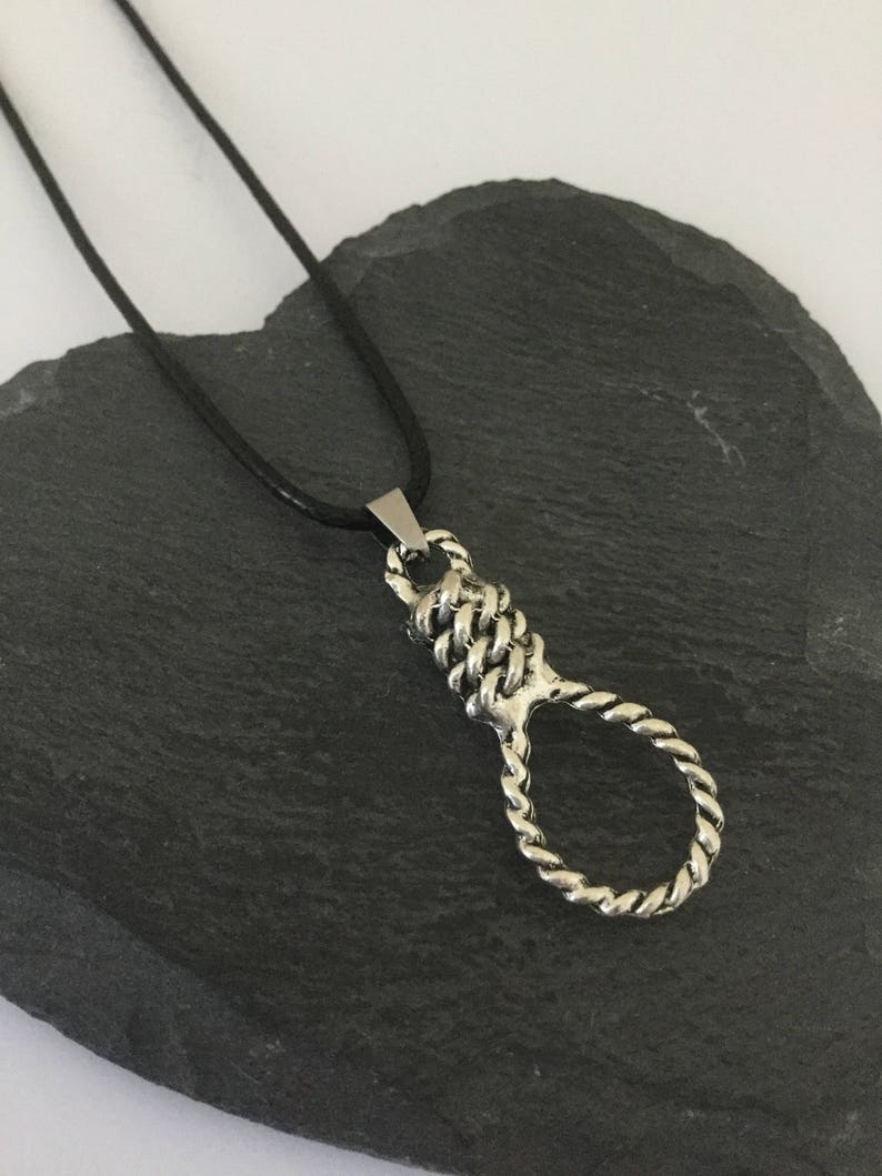 Hangmans noose necklace / hangmans noose jewellery / Halloween Etsy