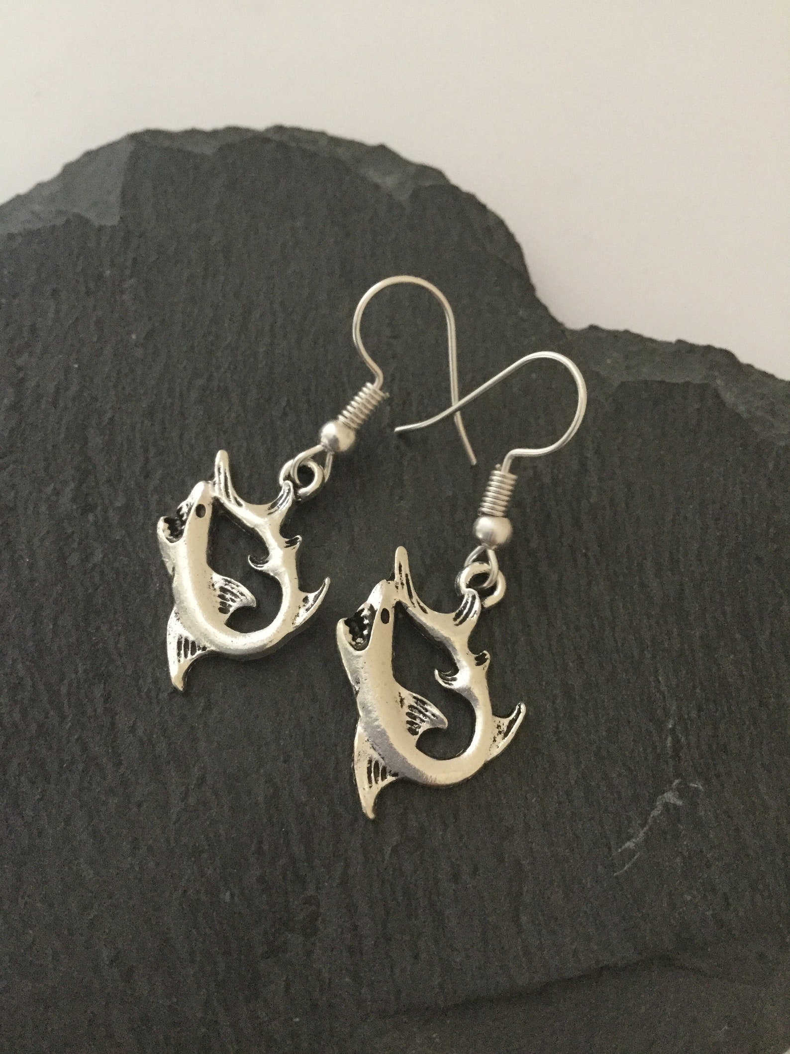 Shark Earrings / Shark Jewellery/ Shark Gift /sealife Earrings Etsy UK