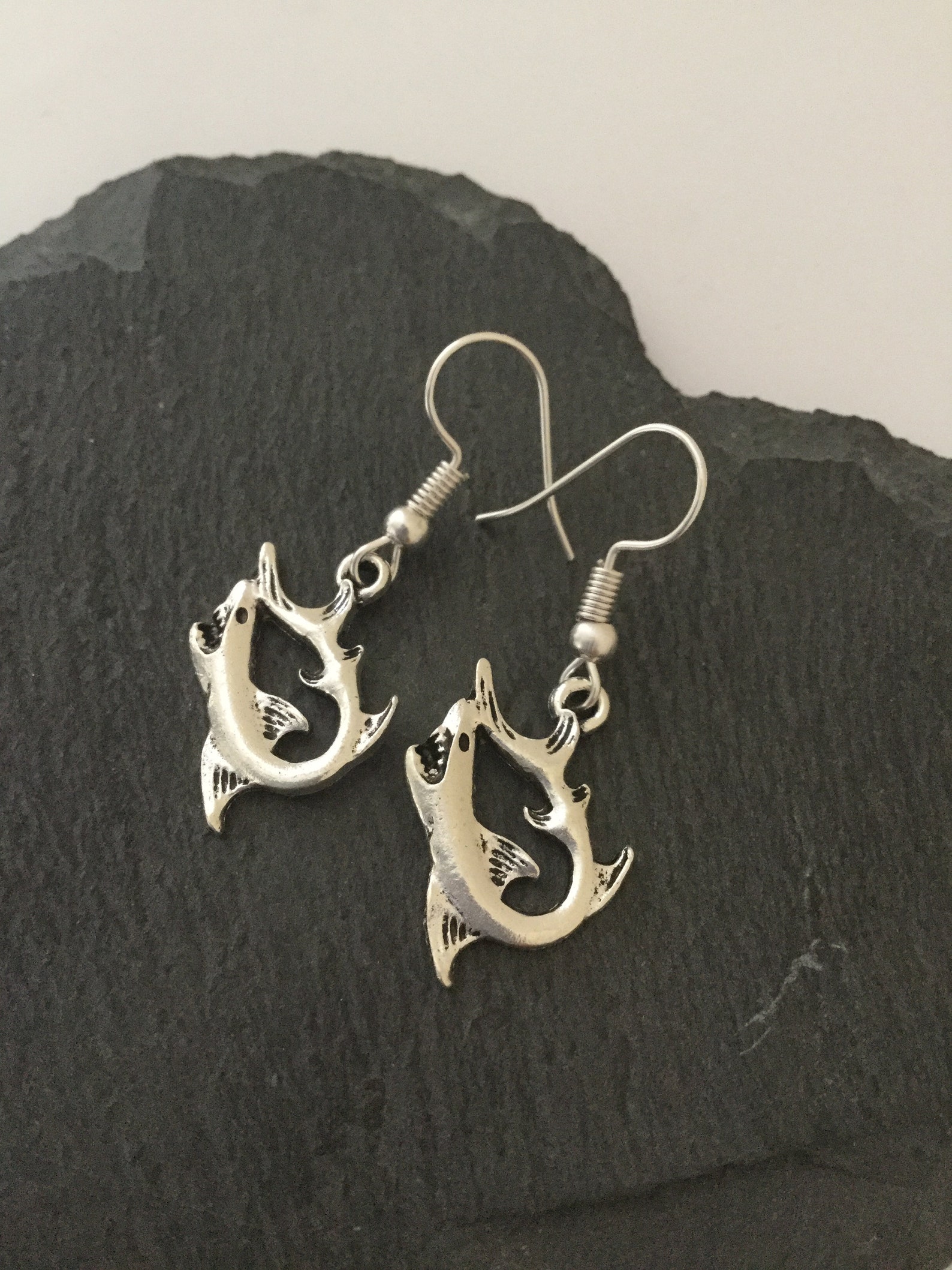 Shark Earrings / Shark Jewellery/ Shark Gift /sealife Earrings - Etsy UK