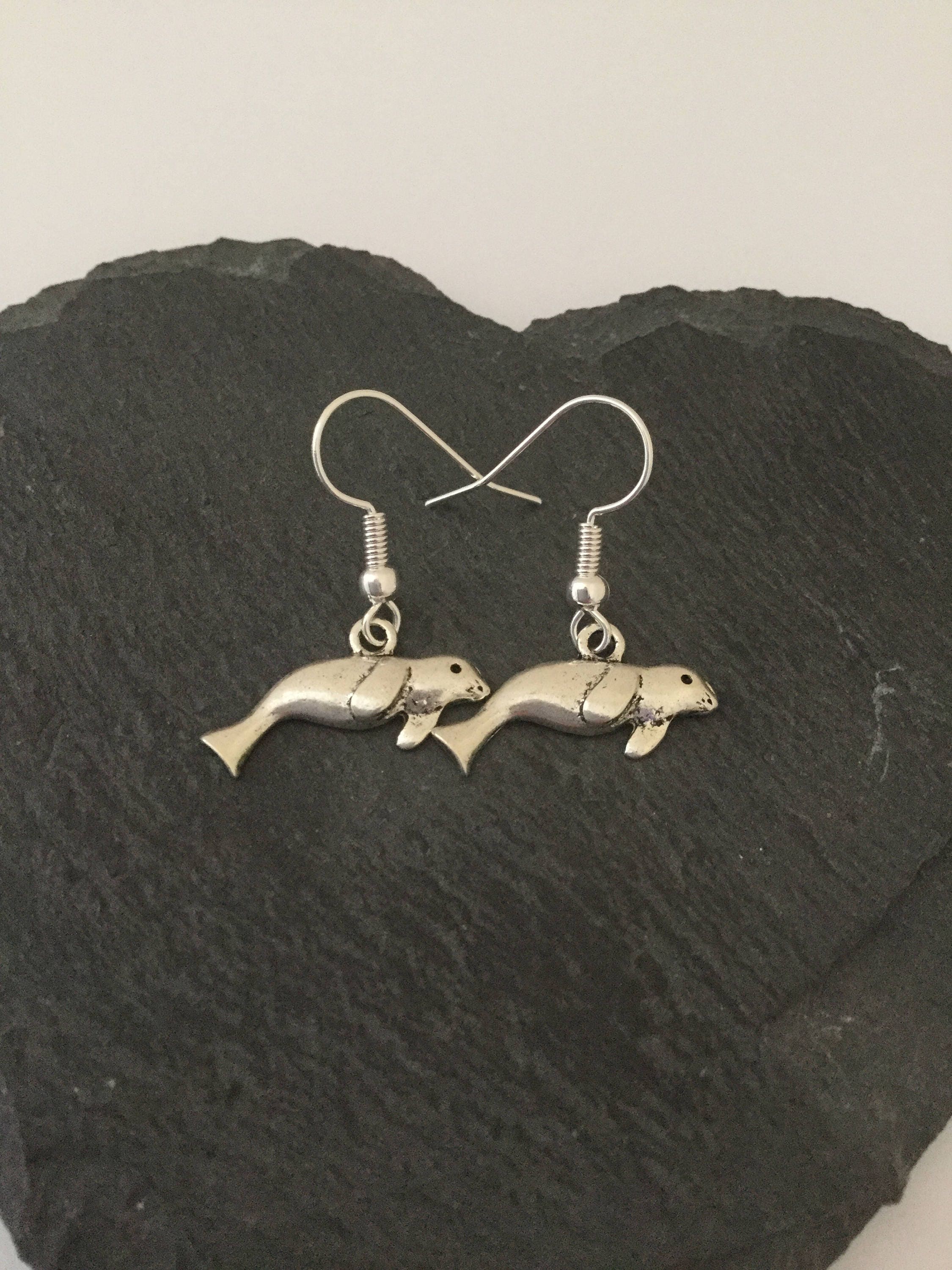Seal earrings / seal jewellery / animal earrings / animal Etsy