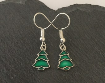 Christmas tree earrings / Christmas tree jewellery / Christmas earrings / Christmas jewellery / Christmas gift / stocking fillers