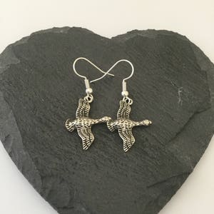 Goose earrings / goose jewellery / goose gift / bird earrings / bird jewellery / animal jewellery / animal lover gift