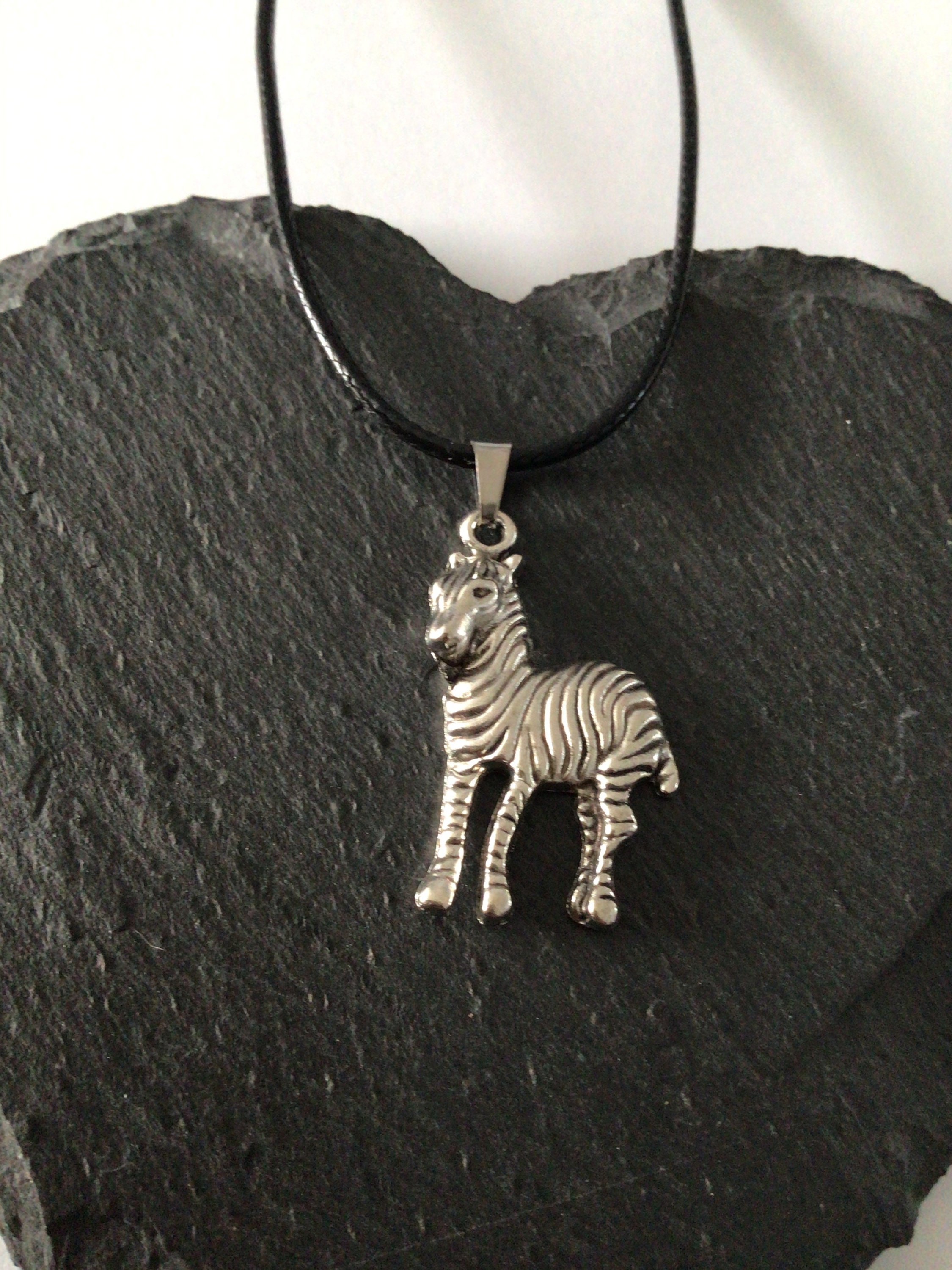 Zebra Necklace: Zinc Alloy Animal Jewelry, Wildlife Gift - Etsy
