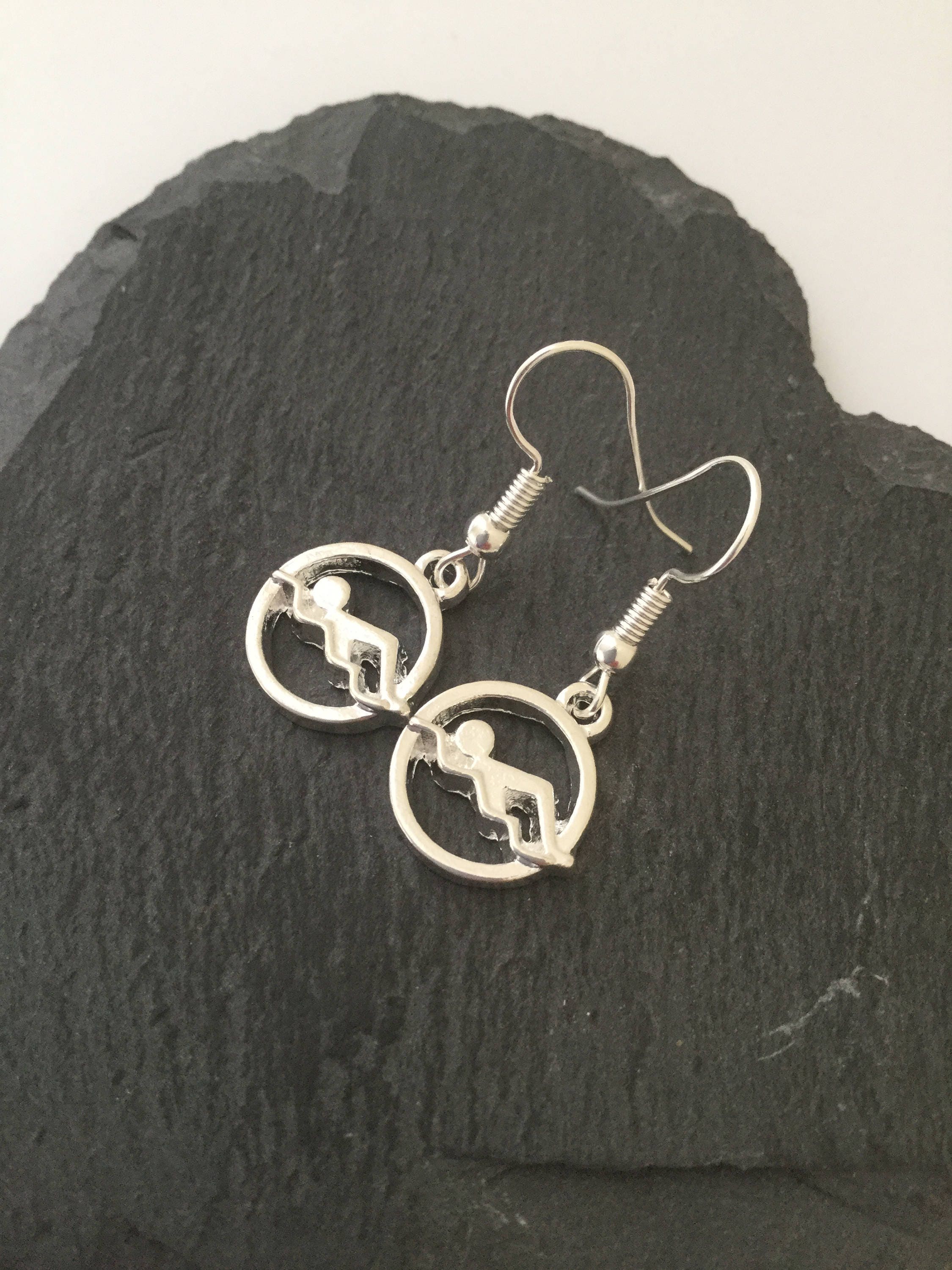 Swimming earrings / swimming jewellery / swimmers gift / Etsy