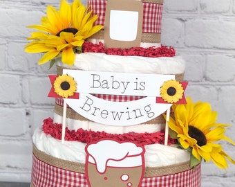 bbq baby shower cake