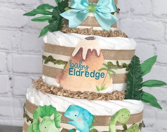 dinosaur diaper cake ideas
