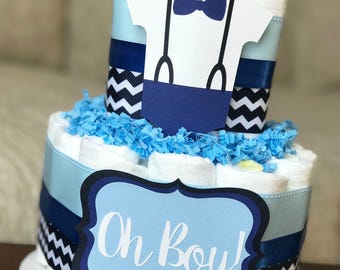 baby shower diaper cake boy