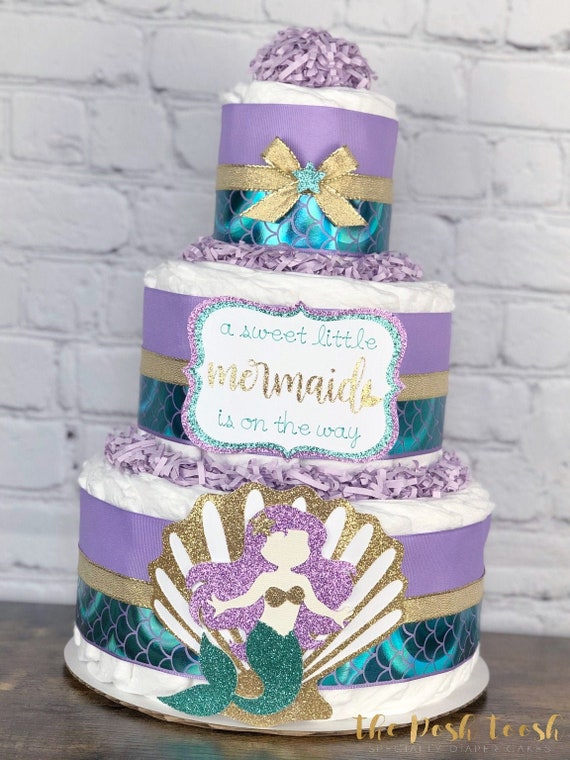 mermaid diaper cake
