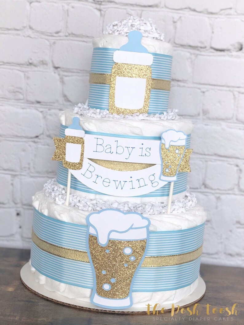 Baby is Brewing Diaper Cake Bottles and Beer Brew Baby Shower | Etsy