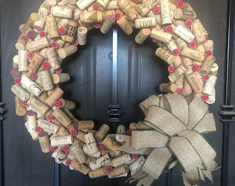 Wine Cork Wreath