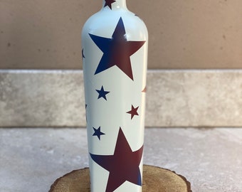 Large American Flag Liquor Bottle