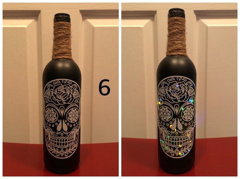 skull shaped wine bottle