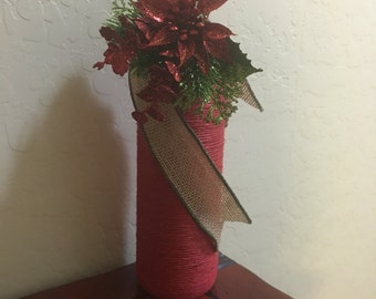 Red Twine Holiday Bottle