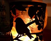 Bird Tin Pink Himalayan Salt Lamp