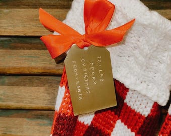 Personalised Brass Gift Tags