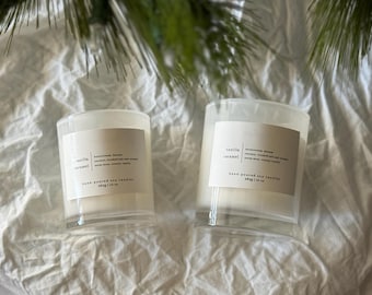 Hand-Poured Soy Candle - Vanilla Caramel