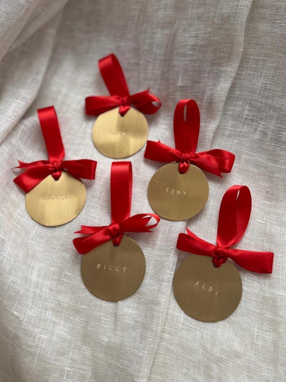 Personalised Brass Ornament - Infinity Circle (Small)